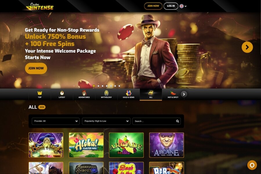 Intense Casino - Connexion à Votre Compte